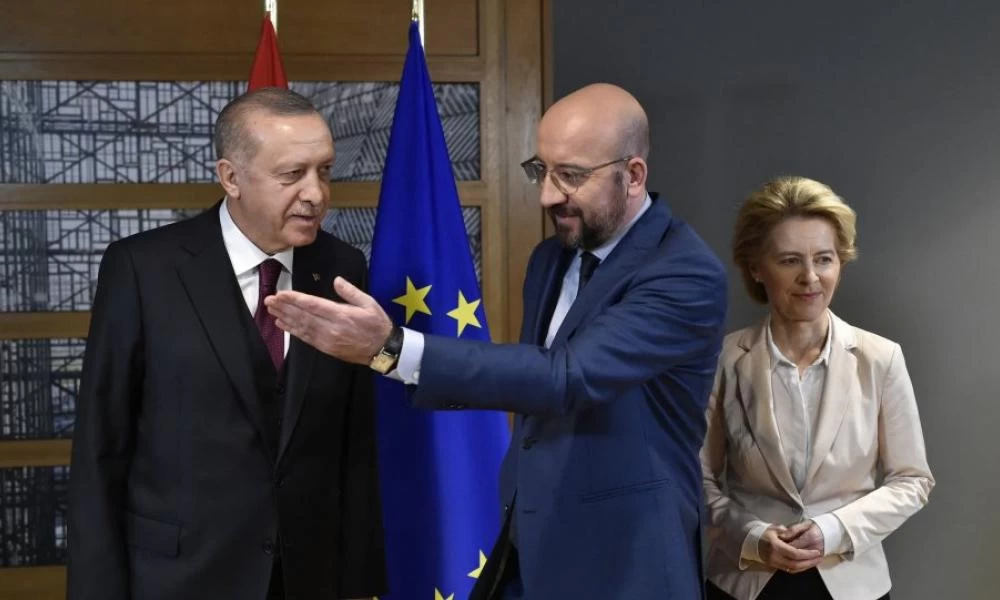 Τηλεδιάσκεψη Ερντογάν με Μισέλ και φον ντερ Λάιεν ενόψει Συνόδου Κορυφής